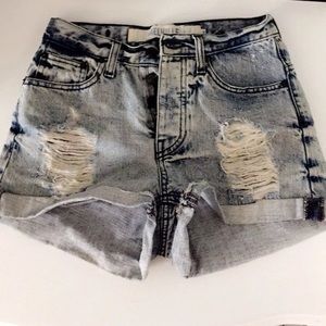 Brandy Melville acid wash shorts